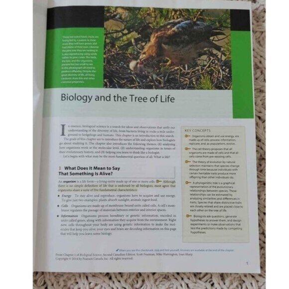 Biology 1001 Biology ll- The Pearson Custom Library For the Biological s… - Picture 6 of 8